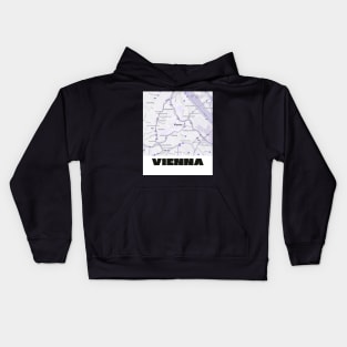 Vienna map Kids Hoodie